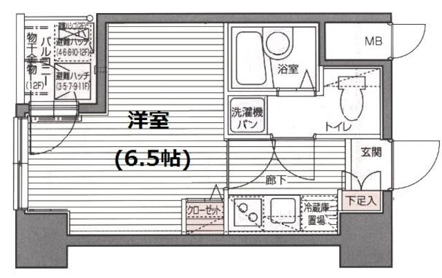 ガラ・シティ京橋の間取り