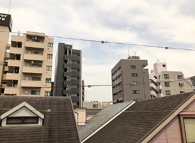 【横浜市西区中央のマンションの眺望】