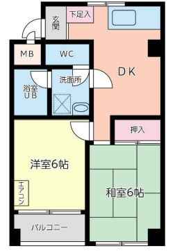 横浜市西区中央のマンションの間取り