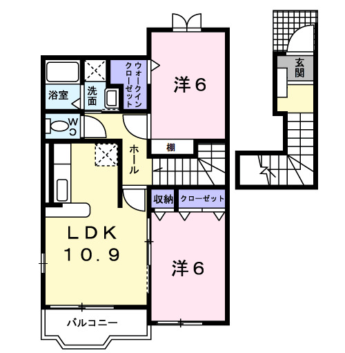 アクティフ壱番館の間取り