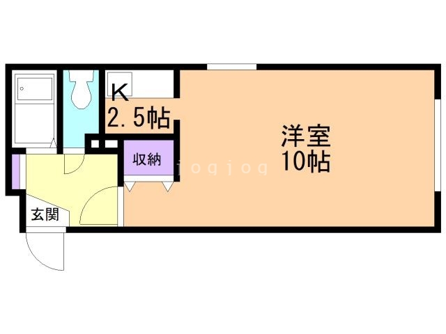 札幌市東区北二十二条東のマンションの間取り