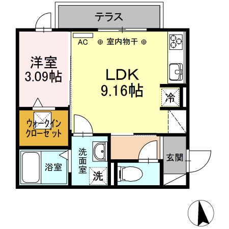 Ｒｉｑｕｅｚａ黒野II（リクイーザクロノ ツー）の間取り