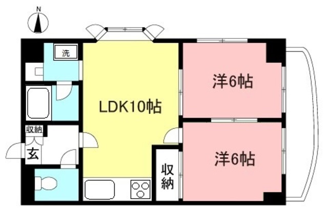 相模原市南区相模大野のマンションの間取り