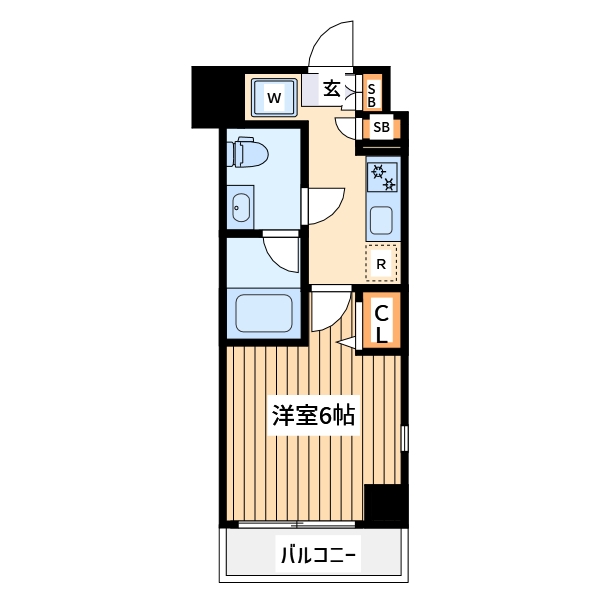 リヴシティ横濱石川町の間取り