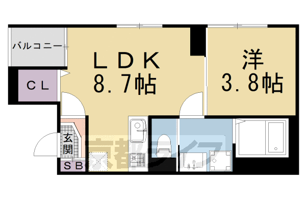 ジミーズメゾン円町の間取り