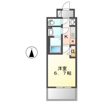 プレサンス上前津エレスタの間取り