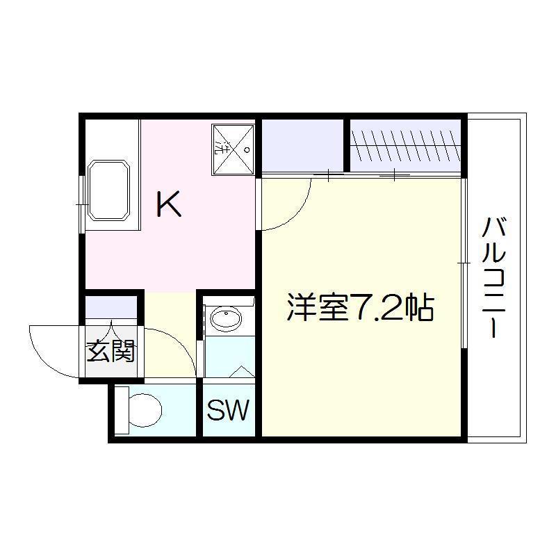 鹿児島市上之園町のマンションの間取り