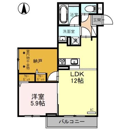 所沢市金山町のマンションの間取り