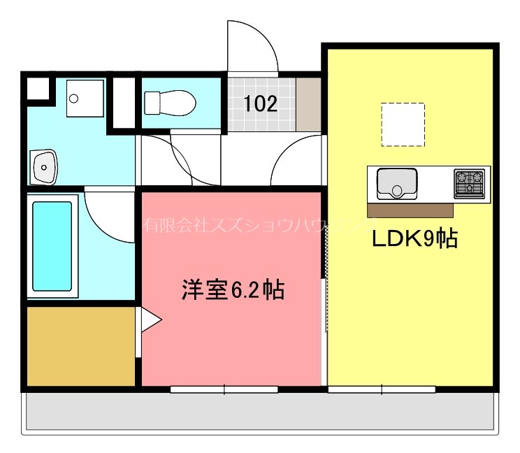 流山市木のマンションの間取り