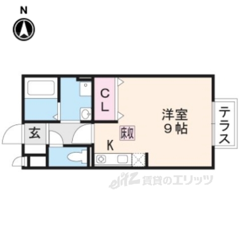 甲賀市水口町神明のアパートの間取り