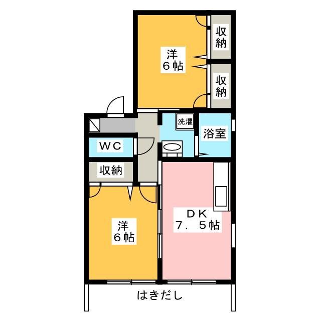 カーサ・クレアールＡの間取り