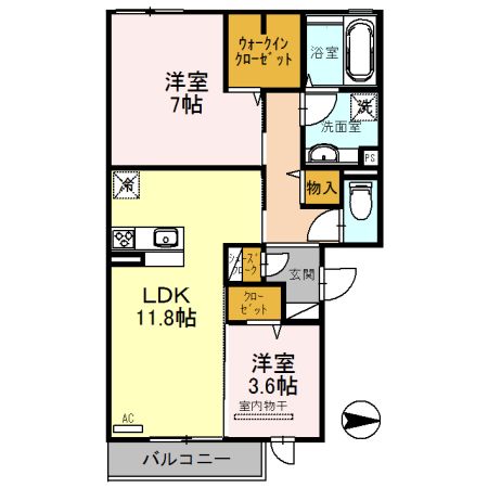 ボヌールの間取り