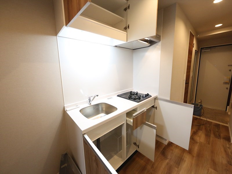 キッチン　システムキッチン（ガス2口コンロ付）