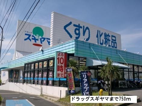 ドラックストア　ドラッグスギヤマ（ドラッグストア）まで750m