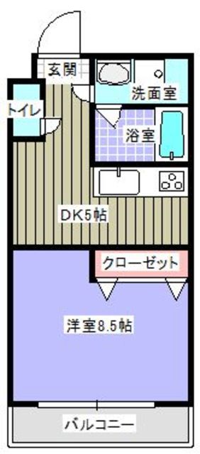 その他　【間取り図】１ＤＫ