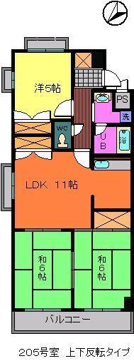 ハイツアザレアの間取り写真