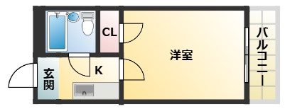 地下鉄谷町線 駒川中野駅 徒歩1分 5階建 築30年の間取り写真