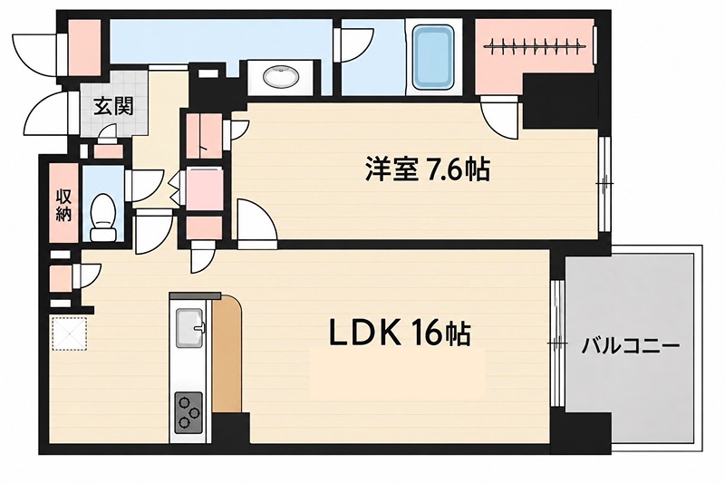 ダイアパレス京葉蘇我V 316の間取り写真
