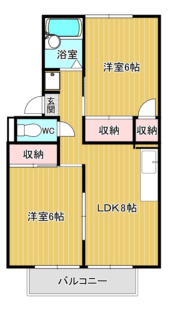 セジュール守恒　Ｃ棟の間取り