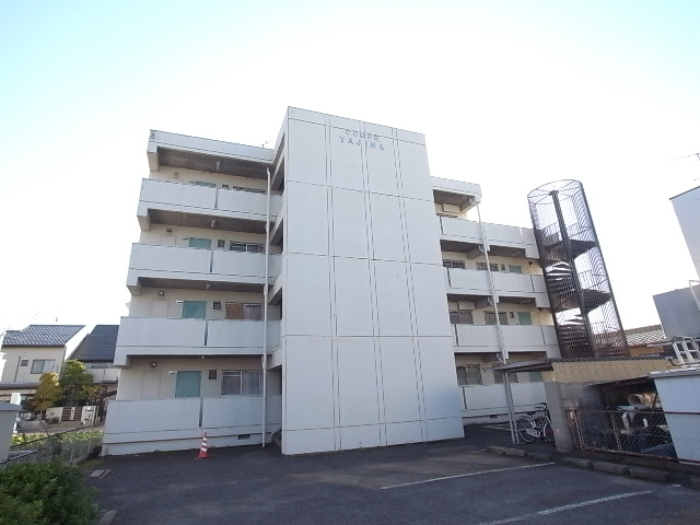 【岐阜市道三町のマンションの建物外観】