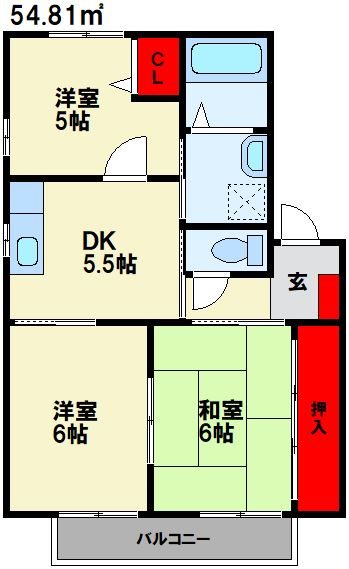 クロッカスCの間取り