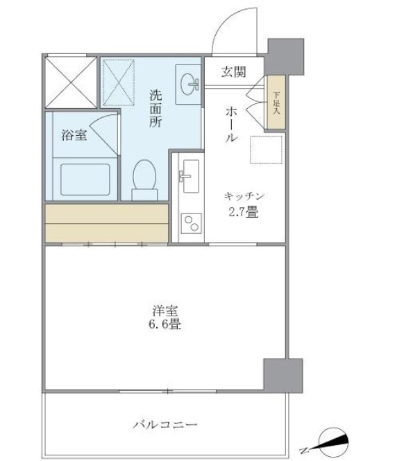 アイトー・ロワイヤル青横の間取り