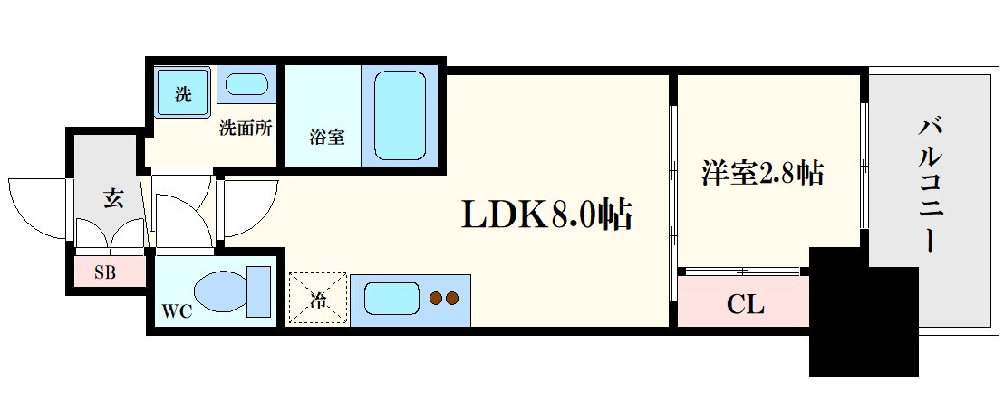 セレニテ本町東リアンの間取り