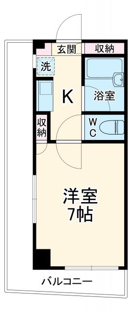 第弐六壱シティープラザ大宮Aの間取り