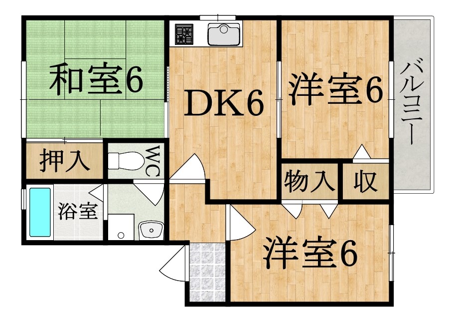 フジックス　Ａ棟の間取り