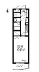 仙台市宮城野区中野のマンションの間取り