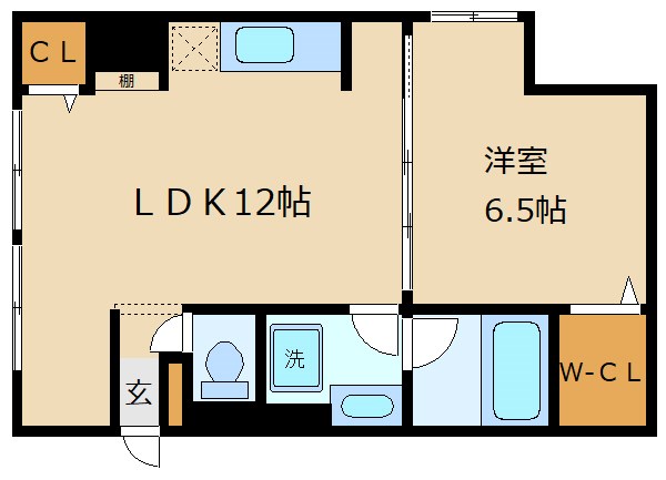 東京都江東区富岡２（マンション）の賃貸物件の間取り