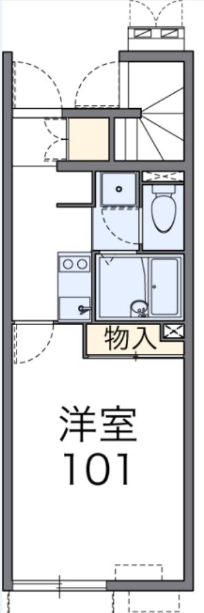 我孫子市下ケ戸のアパートの間取り