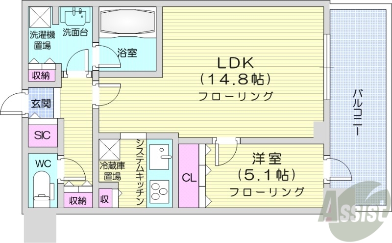 ONE札幌ステーションタワーの間取り