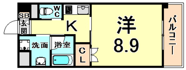 ベルファース尼崎の間取り