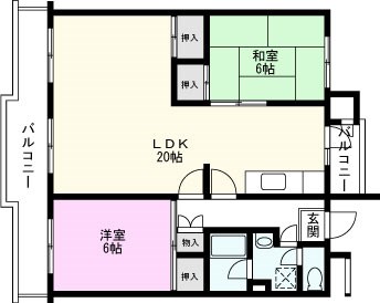 東浦和住宅4号棟の間取り