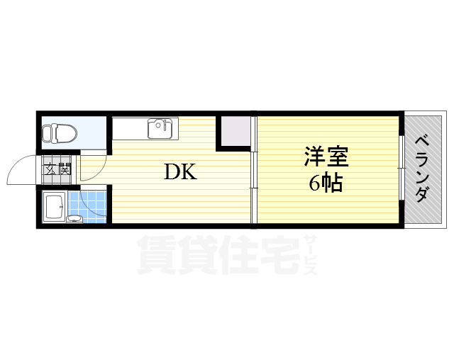 芥川ロイヤルマンションの間取り