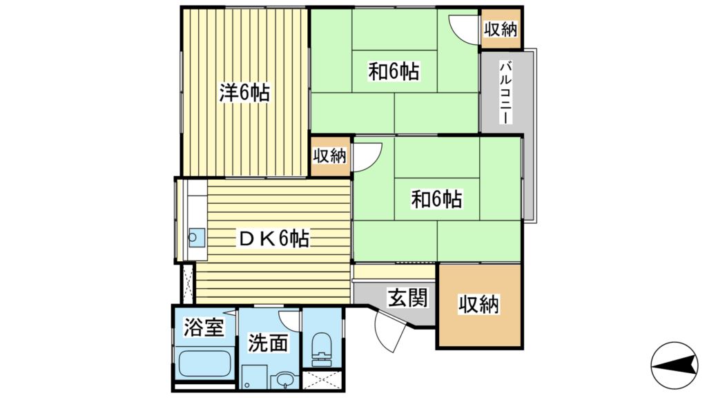 赤穂サンハイツの間取り