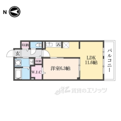 大和郡山市額田部北町のアパートの間取り