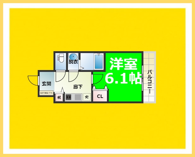 ララプレイス難波メティスの間取り