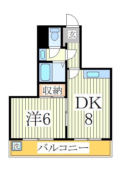 流山市加のマンションの間取り