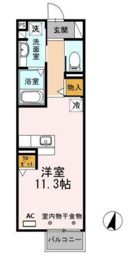 刈谷市大正町のアパートの間取り