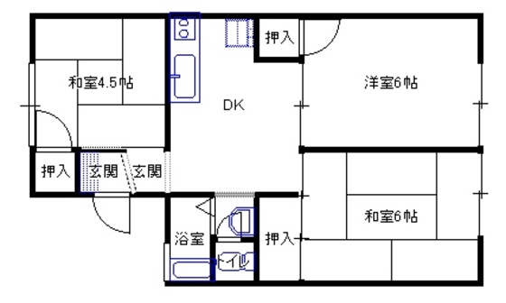 セジュール山本の間取り