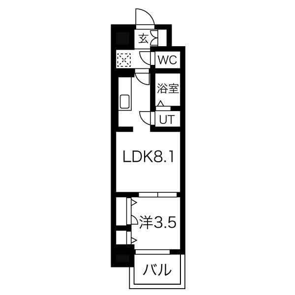 【ファステート名古屋駅前アルティスの間取り】