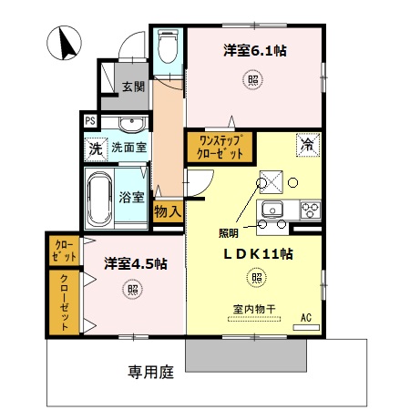 明石市王子のアパートの間取り