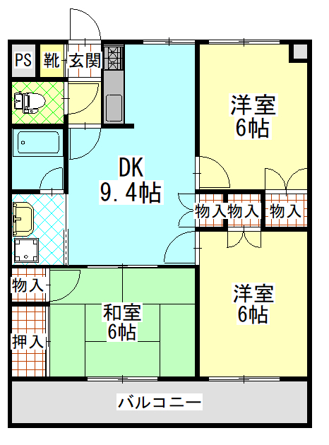 ガーデンハイツの間取り