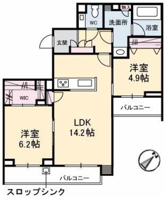 フィル（シャーメゾン・ホテルライク仕様）の間取り