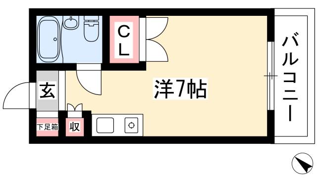 セザール今池の間取り