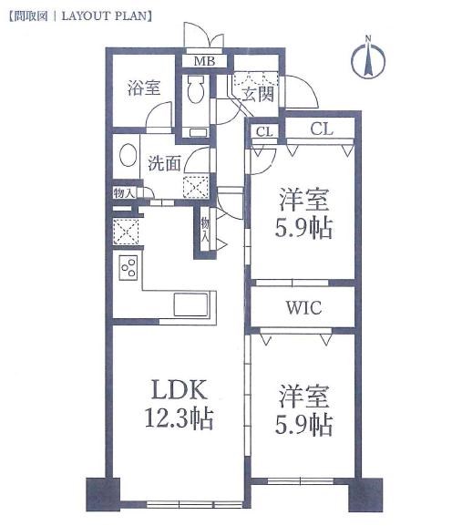 セレストタワー湘南平塚の間取り