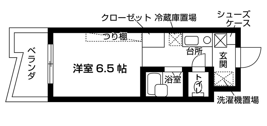 スチューデントハイツ昭和の間取り