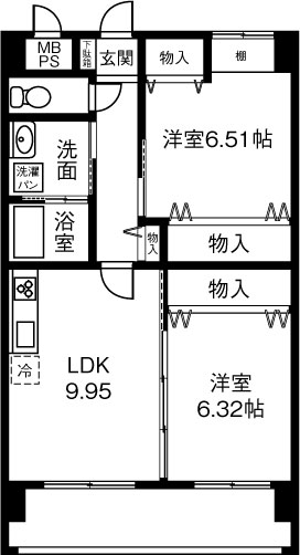 黄金マンションの間取り